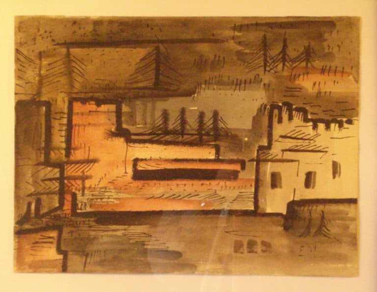 Bastion, Aquarell ca. 1922-24 | Sammlung Gildenhall-Horizonte e.V.